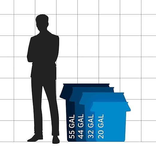 55 Gallon Yellow Round Commercial Trash Can