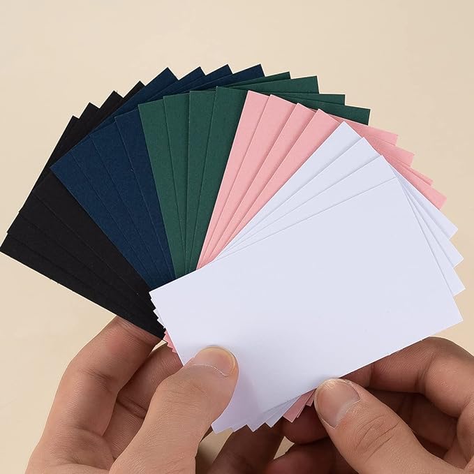 50 Sheets Blank Cardstock Paper 250 GSM Thick Heavy Cards Stock for DIY Art Projects, Card Making, Postcards, Greeting Cards, Birthday Party, Wedding Invitation (White, 3x5 inches)
