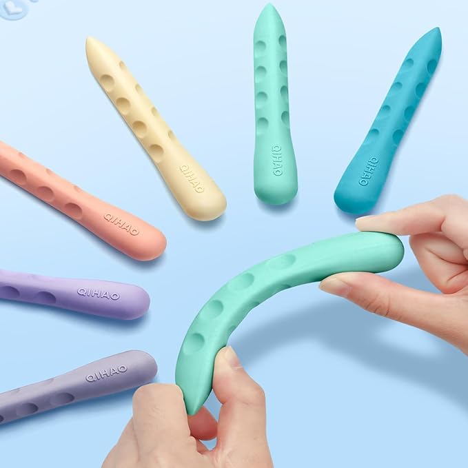 Colorful Erasers 3 Pack Pencil Erasers Grippable Erasers for Kids Bulk for Students School Supplies Office Prize Gifts(Colorful Holes Big)