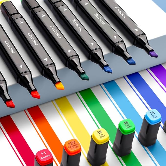 120 Colors Alcohol Markers Artist Drawing Art Dual Tip Markers Perfect for Kids Boys Girls Students Adult