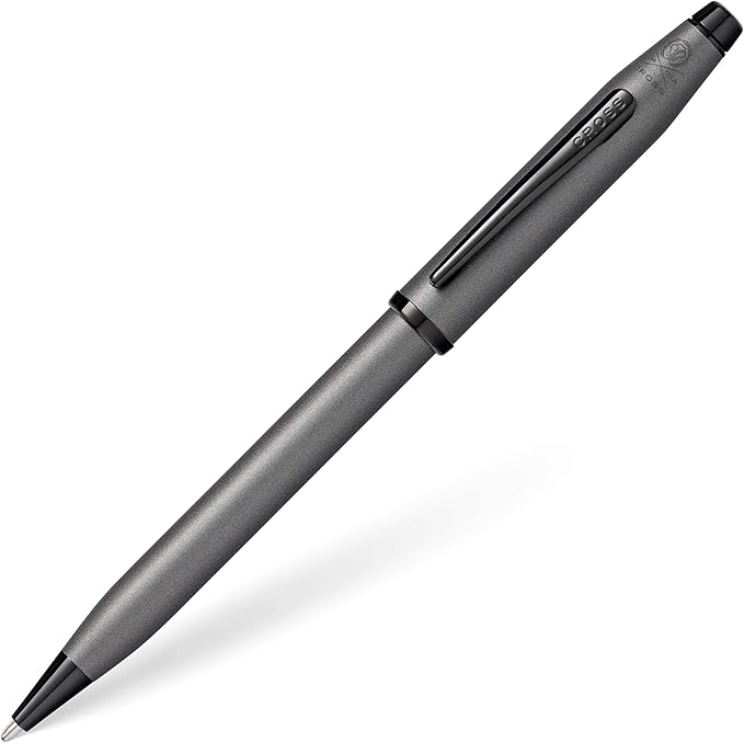 Cross Century II Refillable Ballpoint Pen Presented in a Luxury Gift Box - Medium Point, Black Ink, Brushed Gunmetal Gray