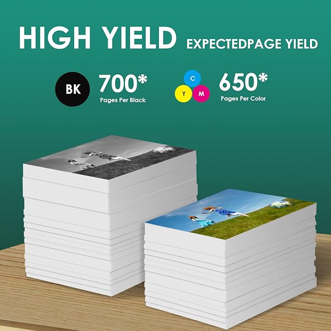 667XL 667 XL Black and Color Replacement for HP 667 XL 667 Ink Cartridges for Deskjet Ink Advantage 1275 2375,DeskJet2775,1275 2374 2375 2376 2775 2776 6075 6475 6476 Printers (1 Black, 1 Tri-Color)