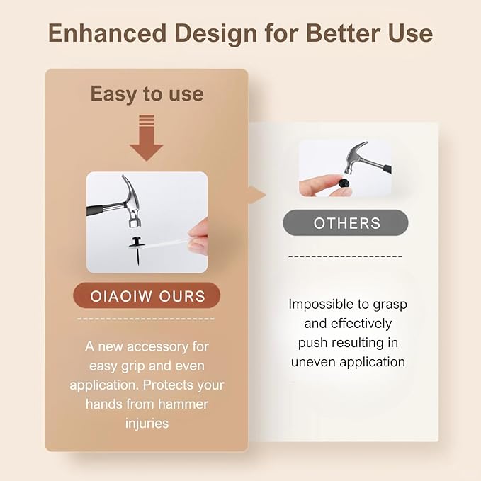 50pcs Black Thumb Tacks - Heavy Duty Double Headed Metal Wall Tacks