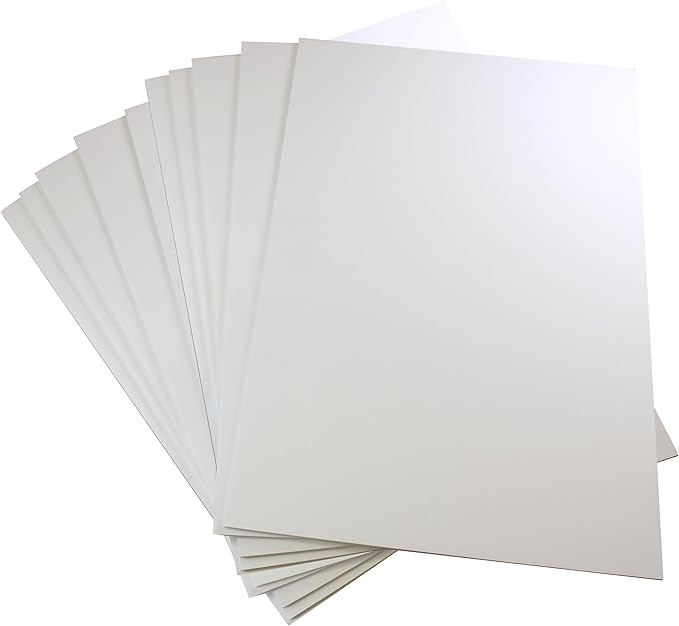 Flipside Products 30" x 40" White Foam Board, Arts and Crafts, 3/16" Thick, Presentations, Large Signboards, Backing Board, Display, Pack of 10
