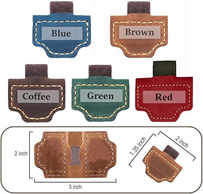 Custom Bookmark with Pen Holder with 26 Letters Personalized Magnetic Leather Book Mark, Customized Name Book Marker Clip with Initial for Men Women, Gifts for Book Lovers, Readers, (Blue, K)