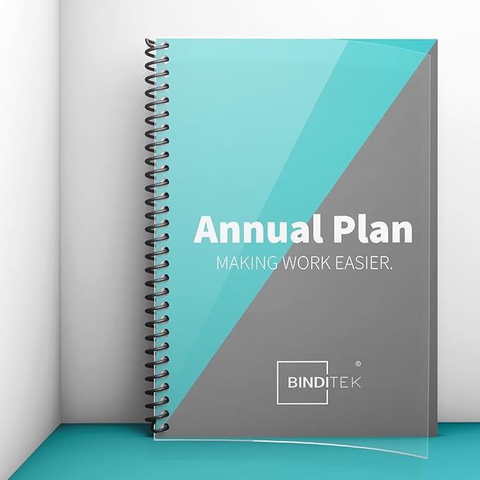 Binditek 100 Pack Plastic Spiral Binding Coils, 14mm(9/16"), 115 Sheet Capacity, 4:1 Pitch, Black, 48 Loops, for Students and Coworkers