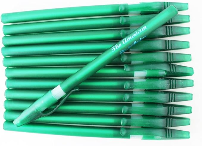 ezpencils - Personalized - Solid Green Colored body with a white Silicone Gripper - Willowy Pens - Free Personalization