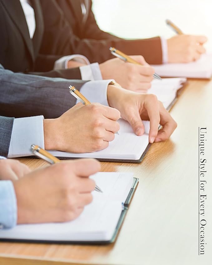 250pcs Bamboo Pens Bulk Wooden Bamboo Pens Engraving Wooden Ballpoint Pen Customizable Gift Pen Bulk