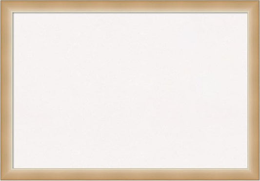 Amanti Art White Cork Board for Wall, 27x39 Vision Board with Gold Frame, Large Corkboard Office Decor for Home Organization, Modern Contemporary Corkboard Pinboard to display items for home