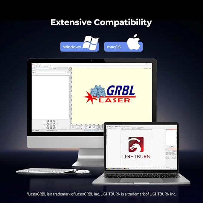 CREALITY FALCON2 40W Laser Engraver Machine with Air Assist, 240W Laser Engraver and Cutter Machine for Wood Metal Crafting Customized Gift and Batch Produce