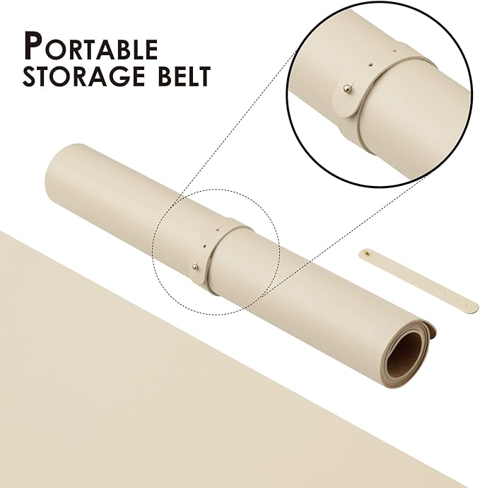 Cork Desk Mat - Small Dual-Sided Desk Pad for Office and Home - Desk Organization and Accessories - Ideal for Large Mouse Pad and Small Desk Mats on Top of Desks(Beige,23.6"x 13.8")