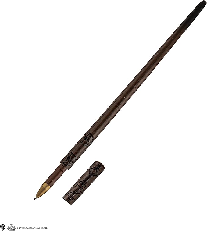 Cinereplicas Harry Potter - Cedric Diggory Wand Pen with Stand & Lenticular Bookmark - Official License