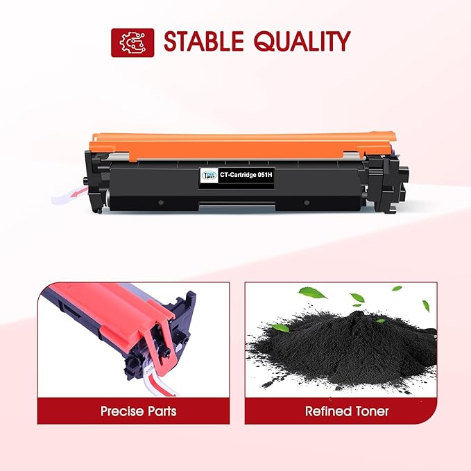 051H 051 High-Yield Black Toner Cartridge 4-Pack Compatible for Canon 051H Toner Cartridge 051 CRG051H CRG051 for Canon imageCLASS MF269dw MF267dw MF264dw MF266dn MF263dn LBP162dw LBP161dn Printer