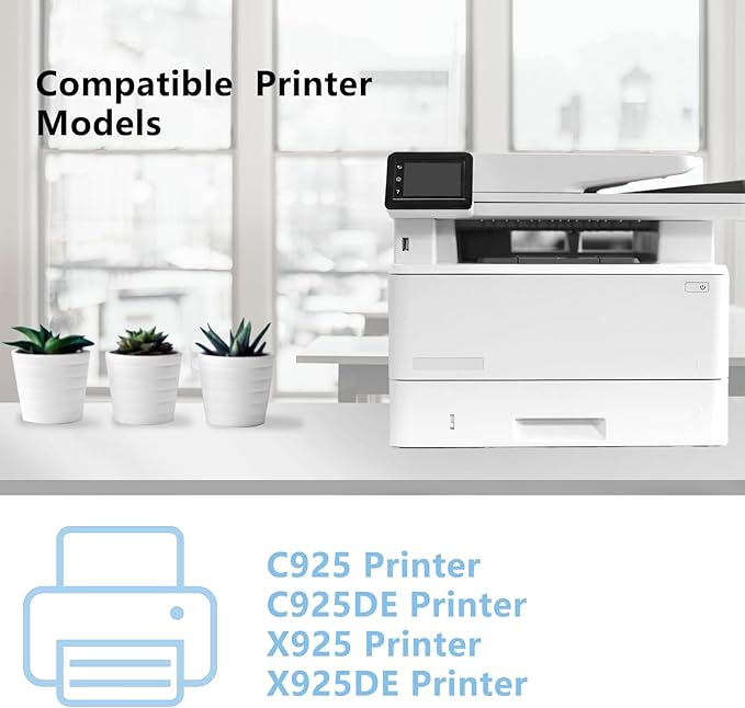 High Yield C925 X925 C925H2KG C925H2CG C925H2MG C925H2YG Toner Cartridge Compatible for Lexmark C925 C925DE X925 X925DE Printer Black Cyan Magenta Yellow