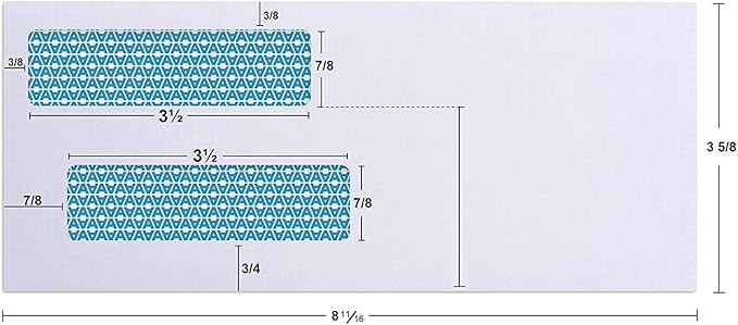 Aimoh #8 Double Window Self Seal Security Envelopes - for Business Checks, QuickBooks & Quicken Checks, Size 3 5/8 x 8 11/16 Inches - Checks Fit Perfectly - Not for Invoices, 1000 Count (30180-1000)