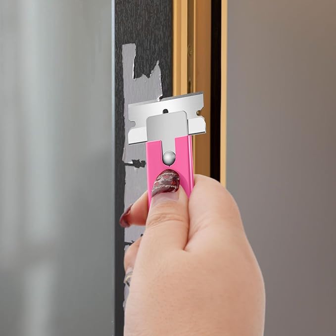 DIYSELF Utility Knife | Box Cutters | Set of 12 | Retractable Blade | All Metal Sheath | 12 Utility Knives included | Box Cutter Small | Paper Knife | Letter Openers (Pink)