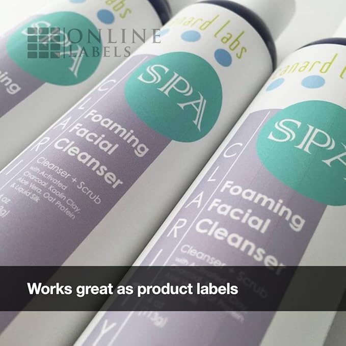 4 x 3 Rectangle Mailing Labels - Permanent, White Matte - Shipping, Wine, Product - Pack of 30,000-5,000 Sheets - Inkjet/Laser Printers - Online Labels