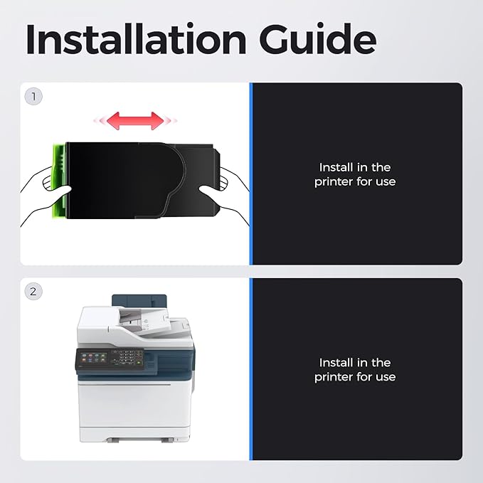 C310 C315 High-Yield Toner Cartridge Set 4-Pack Replacement for Xerox 006R04364 006R04365 006R04366 006R04367 Compatible with Xerox C310 C310DNI C315 C315DNI Color Printer (Black Cyan Magenta Yellow)