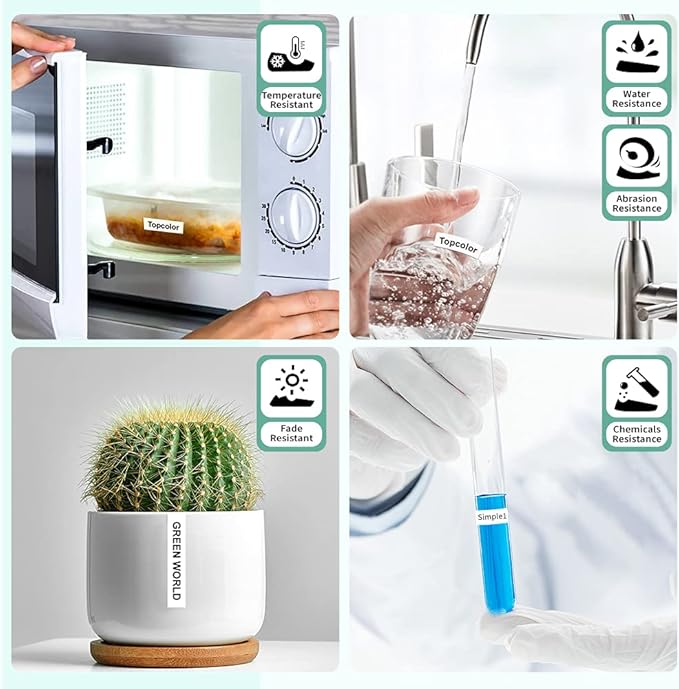 6-Pack Tz 18mm 0.7" Laminated Tape Compatible for Brother Tze-141 Tze-241 Tze-441 Tze-541 Tze-641 Tze-741 P Touch Tze 3/4 Inch Tape for PTD410 PTD400 PTD610BT PTD600 PTP750W PTP710BT