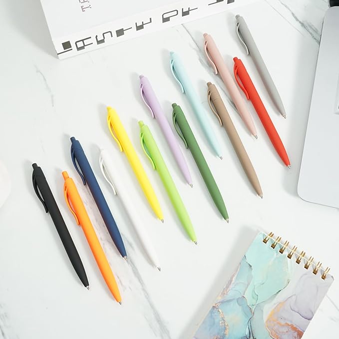 BallPoint Pens, 50 Pack (BLACK Ink),Bulk Pens, Yellow Barrel,Click Pens for Office Home and School, Retractable Ballpoint Pens, Medium Point, 1.00MM (Yellow)