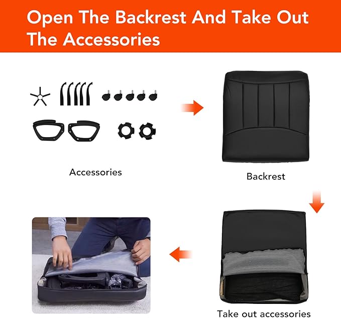 CLATINA Office Computer Desk Chair Executive Mid Back Chair Comfortable Ergonomic Managerial Chair Adjustable PU Leather Home Office Desk Chair Swivel, White 4PK