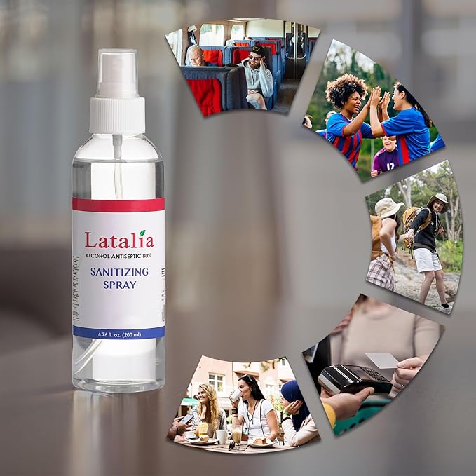 Hand Sanitizer Spray - Pack of 6 Unscented Spray Hand Sanitizer for Hands (6.67 Fl oz)