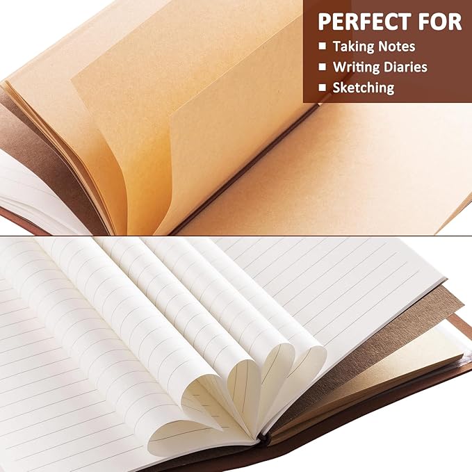 Horse Gifts for Women Girls Horse Stuff Leather Journal Notebook with Pen for Horse Lovers Leather Refillable Notebook, Sketchbook, Travel Diary