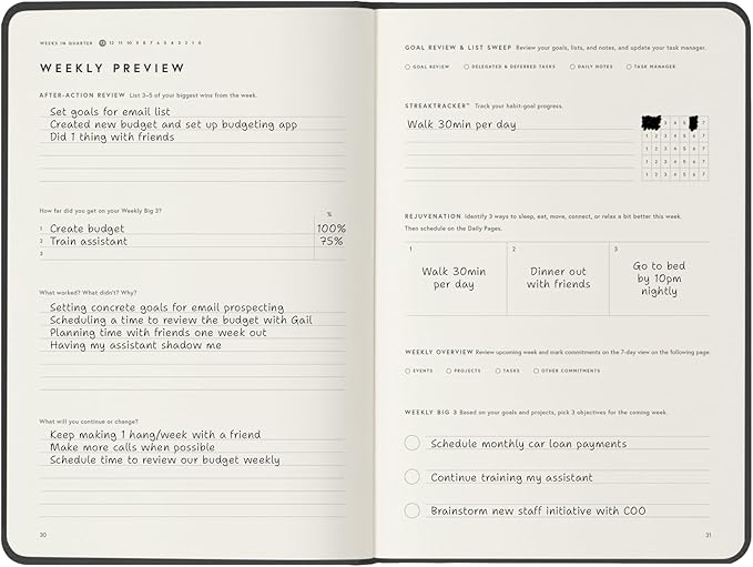 Full Focus Gray Linen Planner by Michael Hyatt - The #1 Daily Planner to Increase Focus, Eliminate Overwhelm, and Achieve Your Biggest Goals - Hardcover