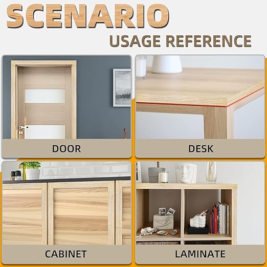 GSCIT Club Oak Edge Banding, 1 1/2 inch x 25ft roll of Veneer Edge Banding Preglued Flexible, Real Wood Tape Banding