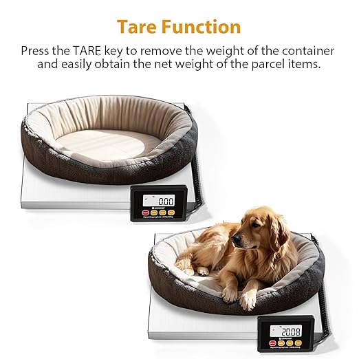 Digital Postal Scale,440lb x 10g Accuracy Shipping Scale,Stainless Steel Platforms,Heavy Duty Scale with LCD/Hold/Tare Functions,Postage Scale for Packages,Luggage Scale,Battery&USB Included