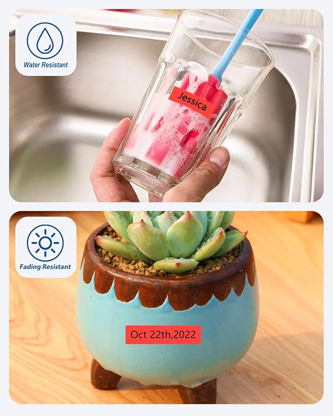 12mm 0.47 Inch Laminated Red TZe-431 TZe 431 TZe431 Tape Compatible for Brother P Touch Label Maker Label Tape for PT D200 D210 D220 D400 Cube Label Maker, Black on Red, 3 Pack