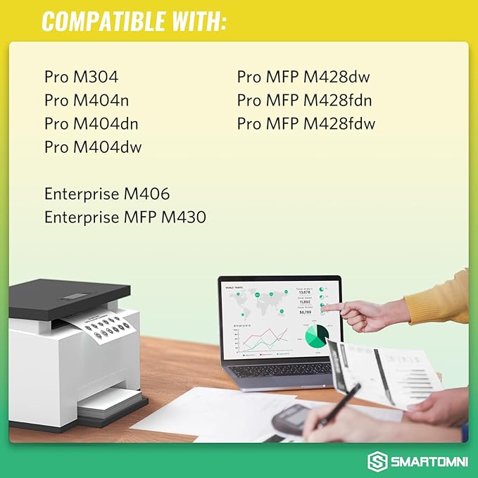 58X CF258X Black High-Yield Toner Cartridge 2 Pack (with Chip) Works with HP Pro MFP M428dw M428fdw M428fdn M428, Pro M404n M404dn M404dw M404, Enterprise MFP M430f M406dn Series Printer | 58X 58A