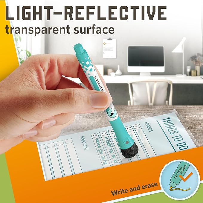 50 Pack Thermal Laminating Pouches 9” x 14.5”, 3 Mil Thick, Suited for Legal Size Laminating Sheets 8.5 x 14