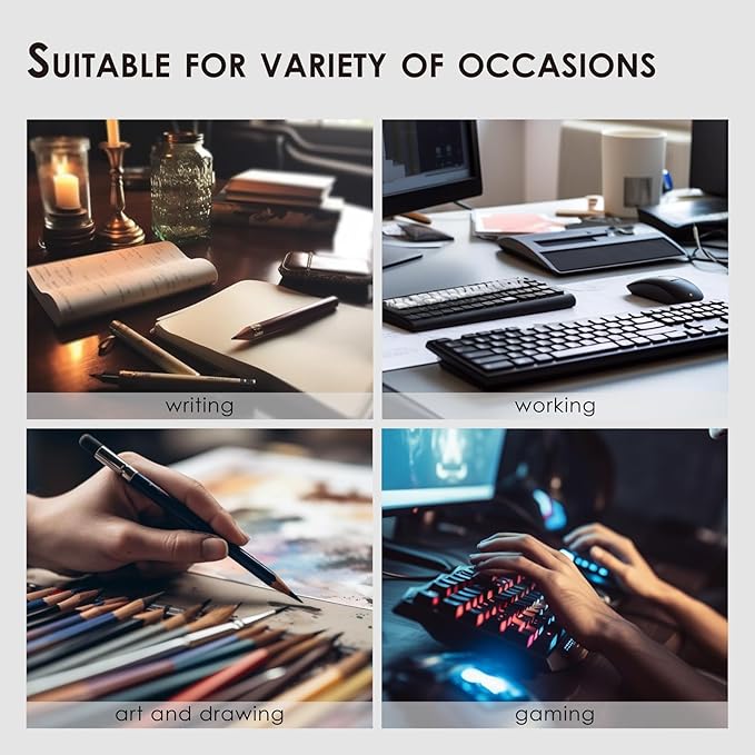 Cork Desk Mat - Dual-Sided Desk Pad for Office and Home - Desk Organization and Accessories - Ideal for Large Mouse Pad and Desk Mats on Top of Desks(Black,90cmx 43cm)