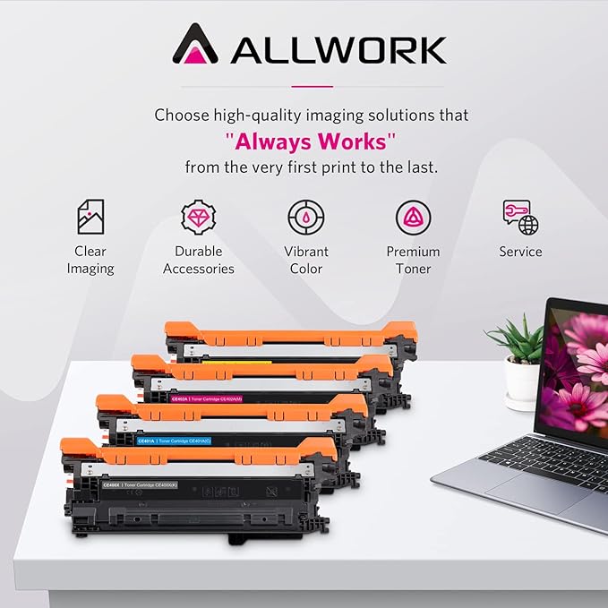 Compatible Toner Cartridge Replacement for HP 507X 507A CE400A CE400X CE401X CE402X CE403X use for HP Laserjet Enterprise M570dn M551dn M551n M575dn M551xh M570dw Printer (KCMY, 4-Pack)