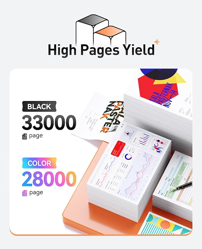 658X High-yield Toner Cartridge Set 4-Pack Replacement for HP 658X 658A W2000X W2001X W2002X W2003X Compatible with HP Color LaserJet Enterprise M751dn M751n M751 Printer Ink Black Cyan Magenta Yellow