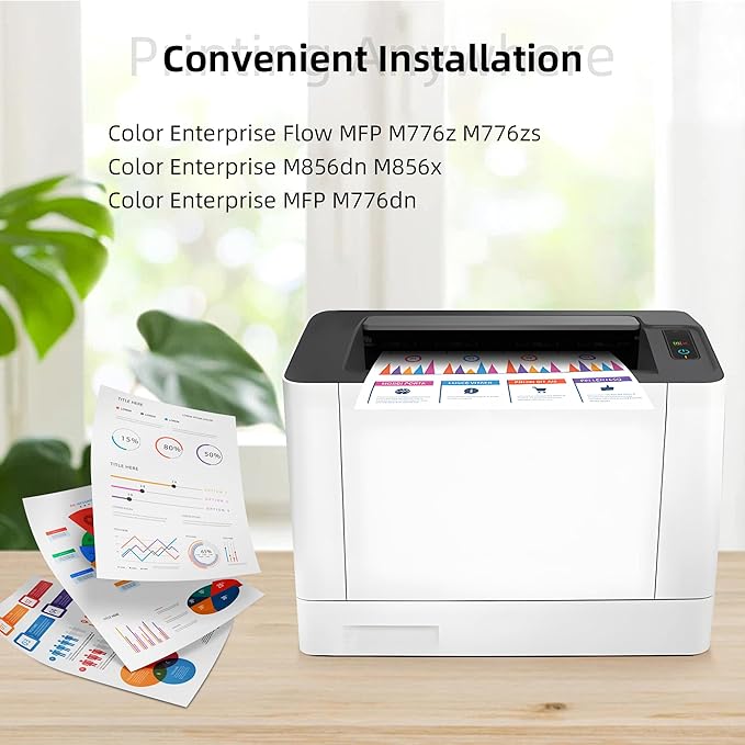 659A Toner Cartridges 4 Pack(with Chip) Remanufactured Compatible with 659A Toner Cartridges for MFP M776 M856x M856dn M776z M776dn M776zs Printer(Black, Cyan, Magenta, Yellow