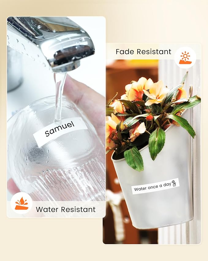 Colorty Replace for Brother P Touch Label Maker Tape 12mm 0.47 Laminated Black on White TZe-231 AZe-231 for PT-1180 2040 1090 1750 1290 1880 1170 Ptouch Tape Refills 12mm x 8m, 12-Pack