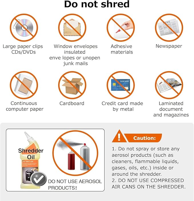 Bonsaii Paper Shredder for Home Use, 3.4 Gal Wastebasket, 6 Sheet Crosscut Paper Credit Cards, Staples, and Clips Shredder for Home Office Use, Portable Handle Design (C237-B New Version)