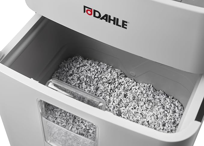Dahle ShredMATIC SM 300 Auto-Feed Paper Shredder, Cross Cut, 300 Sheet Bin, German Engineered, Jam Protection, Oil Free, SmartPower, P-4 Security, Shreds CDs/Staples/Paper Clips/Credit Cards