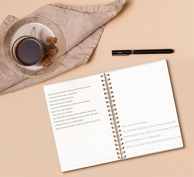 Coquette Trendy Preppy Pink Bow Spiral Notebook,Initial C Journal Personalized Teen Girl Gifts,Monogrammed Gifts for Women Teen Girl,College Ruled Hardcover Spiral Notebook 5.5 x 8.3