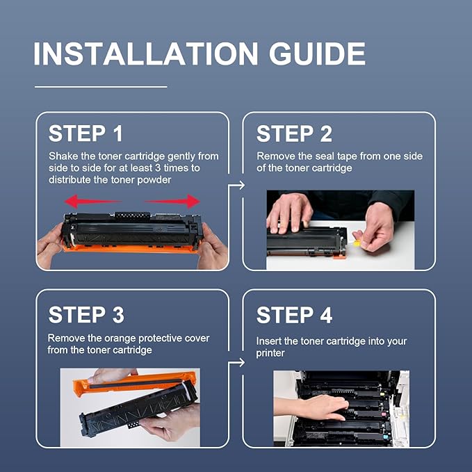 305A Toner Replacement for HP 305A Toner Cartridge 4-piece Combo Pack Compatible for HP Laserjet Pro 400 Toner Cartridges Color M451dn M451nw M451dw M475dn M475dw M351A Laserje Pro 300 MFP M375nw 305X