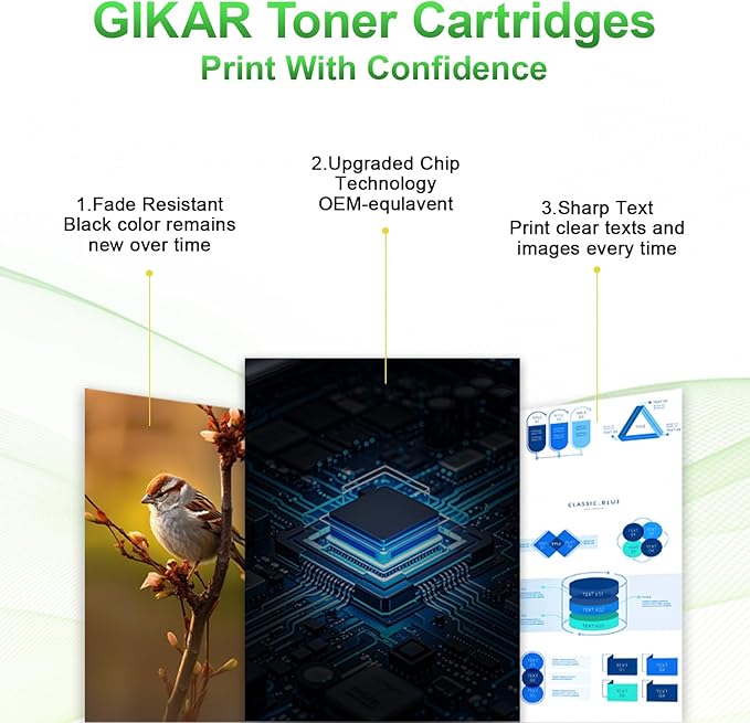 CS317 Toner Cartridge Replacement for lexmark CX417de Toner for Lexmark CS317dn CS317 CS417 CX317dn CS417dn CX417de CX317 CS517de CX517de Printer ,KCMY,3000 Pages