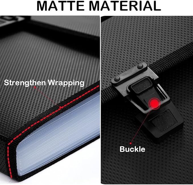 Extra Large Legal Size/Foolscap 12 Pockets Accordion File Organizer with Handle, TRANBO Portable Expanding File Folder, Expandable Plastic Document Organizer for Travel School Office - Black