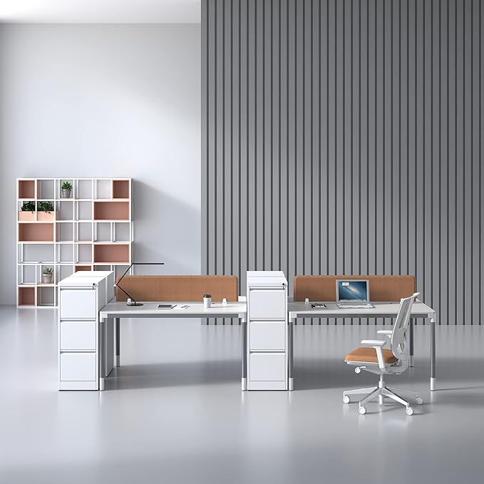 3 Drawer File Cabinet with Lock, Vertical File Cabinet with Lock, Locking File Cabinet Hanging Files for A4/ Legal/Letter,White