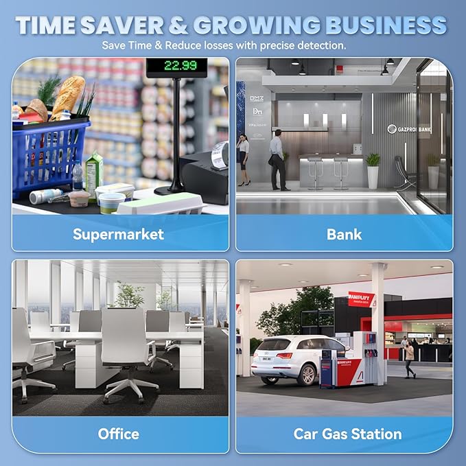 CGOLDENWALL Money Counter Machine Mixed Denomination,Bank Grade Cash Counter 2CIS/UV/IR/MG Counterfeit Detection,Serial Number,MUL Currency Value Counting, Sort&Printer Compatible Bill Counter,1500N/M