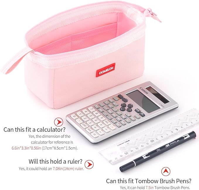 CICIMELON Pencil Case Large Capacity Pencil Pouch Pen Bag for School Teen Girl Boy Men Women