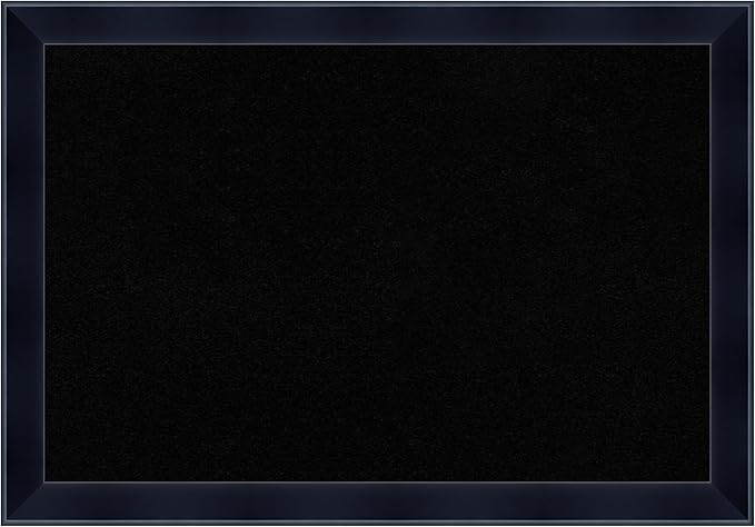 Amanti Art Black Cork Board for Wall, 18x26 Vision Board with Black Wood Frame, Medium Corkboard Office Decor for Home Organization, Modern Corkboard Pinboard to Display Items for Home Organization