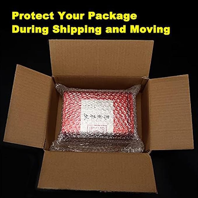 50Pcs Clear Bubble Out Bags, 12”x16” Bubble Pouches Bags for Shipping, Double Wall Cushioning Wrap Pouch for Moving Packaging Storage Fragile China Dishes Electronic Item
