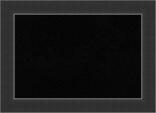 Amanti Art Black Cork Board for Wall, 21x29 Vision Board with Black Wood Frame, Medium Corkboard Office Decor for Home Organization, Modern Corkboard Pinboard to Display Items for Home Organization